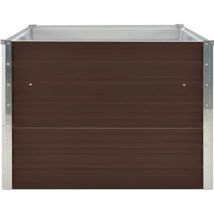 vidaXL Hochbeet 160 x 80 x 45 cm Verzinkter Stahl Braun – Bild 7