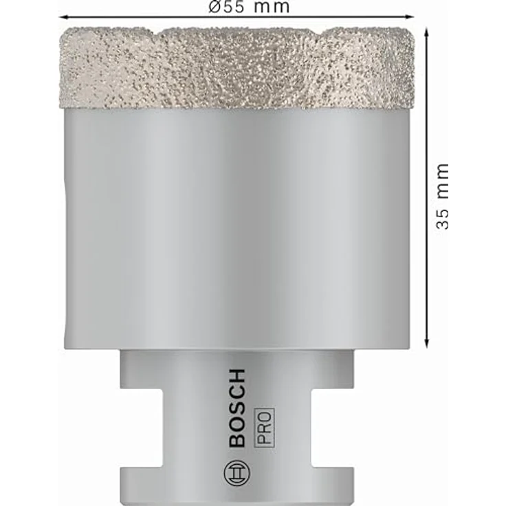 Bosch Accessories Diamant-Trockenbohrer Dry Speed 55 mm, hoher Diamantbesatz für Hartkeramik, langlebig – Bild 3