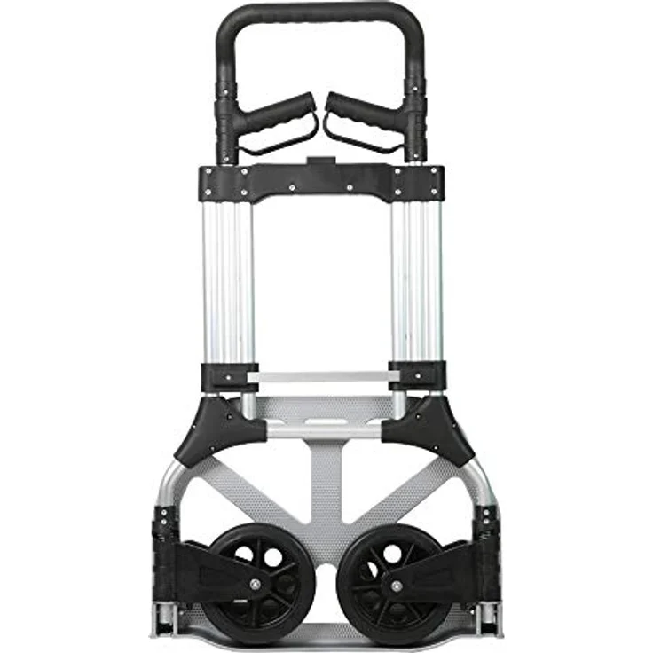 STIER Sackkarre Premium klappbar, Aluminium Transportkarre, Belastbarkeit bis 200kg, Stapelkarre zum Transportieren, Vollgummi-Bereifung, Griff stufenlos höhenverstellbar - Preisvergleich – Bild 4