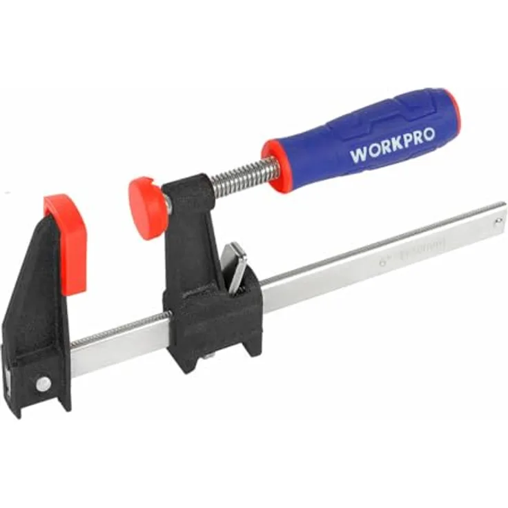 WORKPRO Schraubzwinge 30 cm, Mehrfarbig, vielseitig einsetzbare Presszwinge, 9 x 31 x 18 cm, S7923332