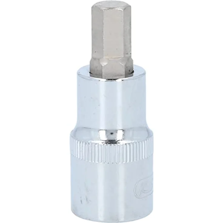 KS Tools Sechskant-Bit CHROMEplus, 1/2" Stecknuss Innensechskant, kurz, 9 mm, hochglanz verchromt, mit Kugelfangrille, Chrom-Vanadium – Bild 8