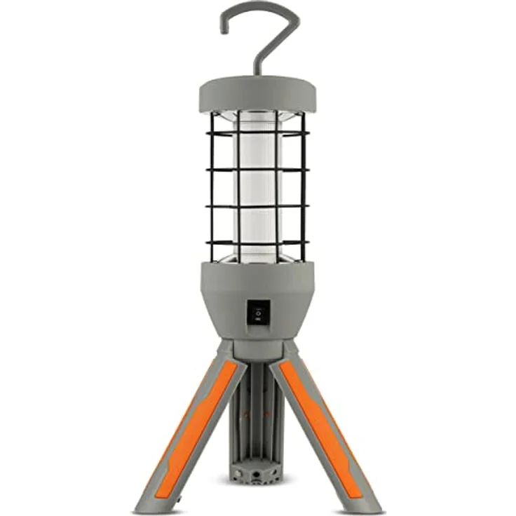 REV 2620011510 POWER TORCH, LED Arbeitsleuchte mit Akku, 12,5W, 800lm, IP20, grau-orange – Bild 1