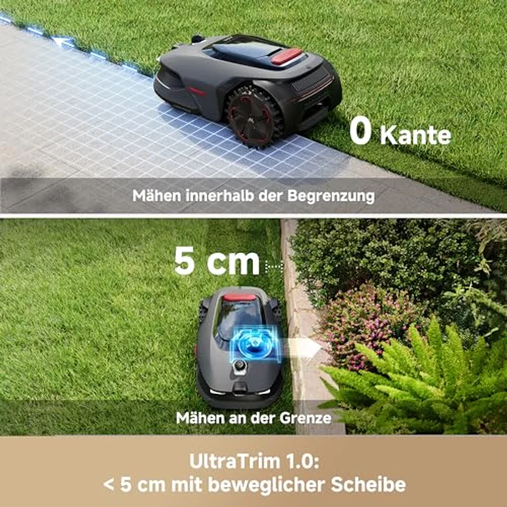 MOVA LiDAX Ultra 800, Roboter-Rasenmäher mit 3D-LiDAR & AI Vision, 360° Kantenschnitt 5 cm, automatische Kartenerstellung, U-Form Planung – Bild 4