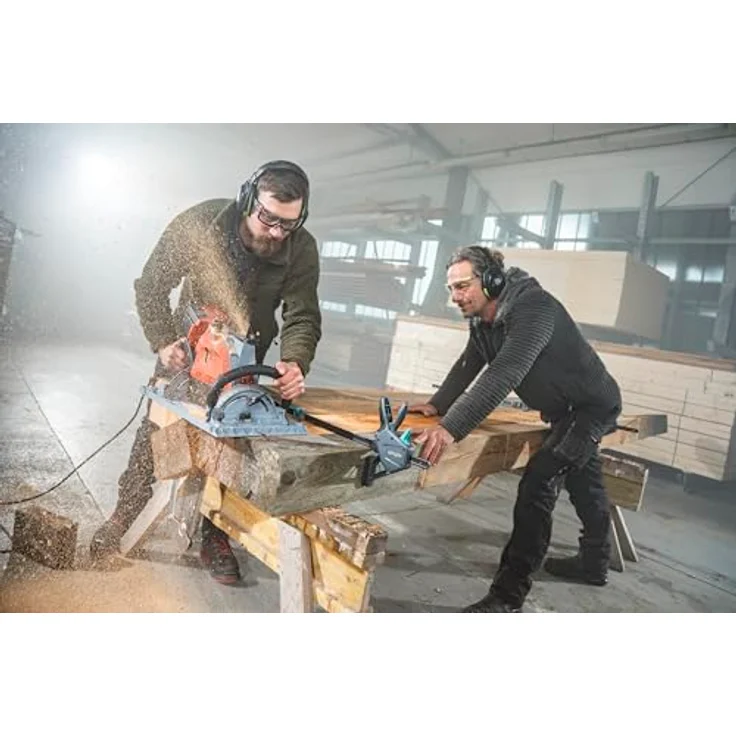 wolfcraft 2 Einhandzwingen PRO MAX I 8662060 I 250 kg Spannkraft für höchste professionelle Ansprüche I hohe Haltekraft I 450 mm Spannweite I Made in Europe – Bild 5