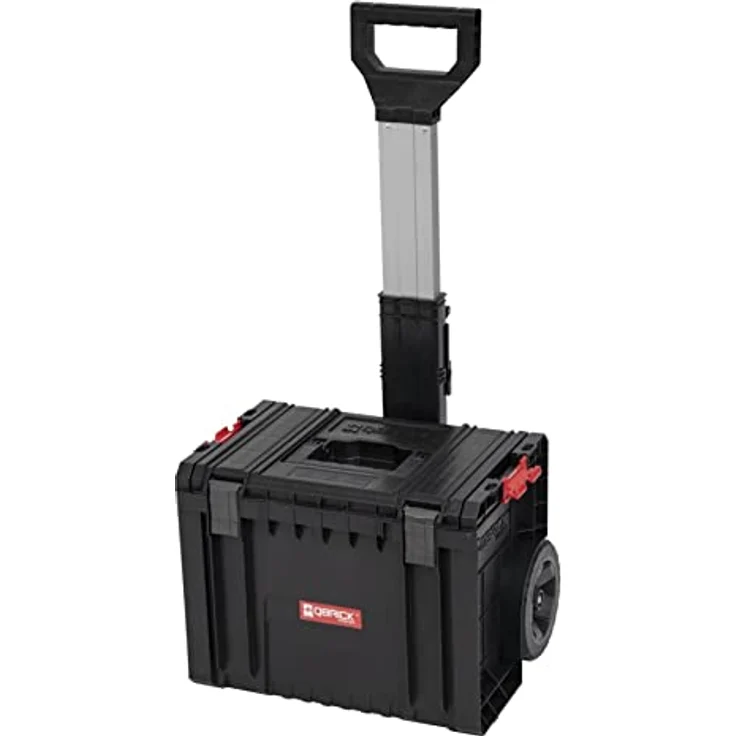 Qbrick System PRO Cart, Werkzeugtrolley mit Teleskopgriff und 28 l Fassungsvermögen, Kunststoffgehäuse – Bild 1