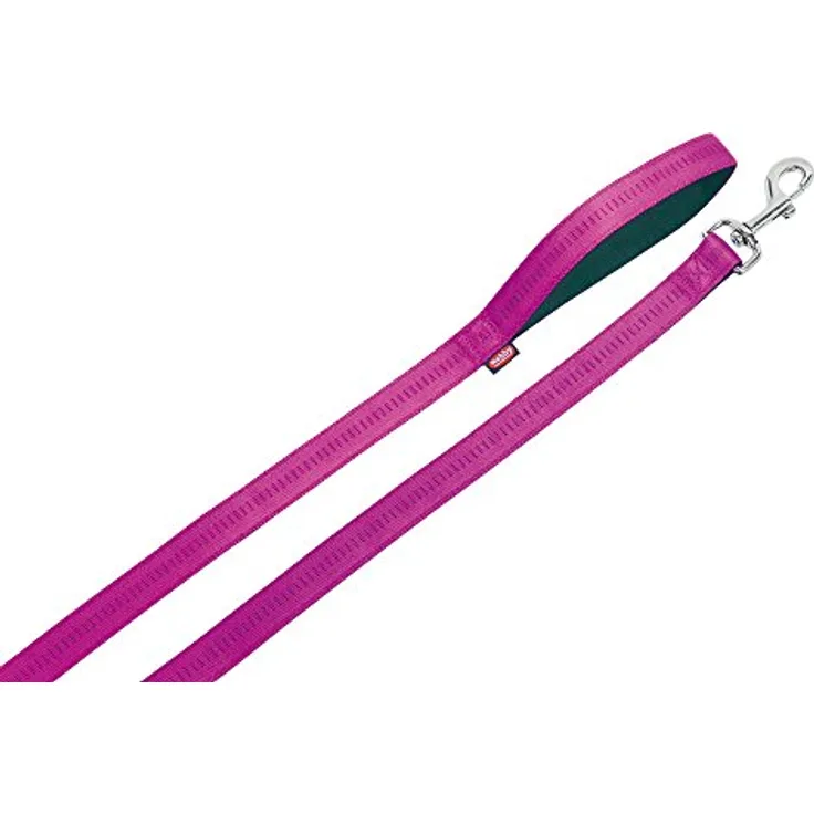 Nobby Leine Soft Grip, fuchsia / schwarz L: 120 cm, B: 25 mm, 1 Stück