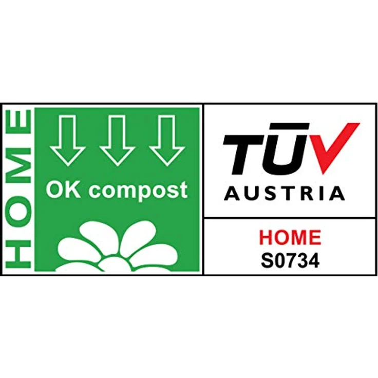 TSP Bio-abbaubare Hundekotbeutel mit Henkeln - OK compost HOME zertifiziert - 100% heim-kompostierbar und biologisch abbaubar - Gross & Extra Dick (18µm), (8 Rollen (112 Beutel)) – Bild 5