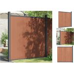 vidaXL Gartentor Zaunelement Braun 173x186 cm WPC - Sichtschutzzaun für Privatsphäre und Sicherheit