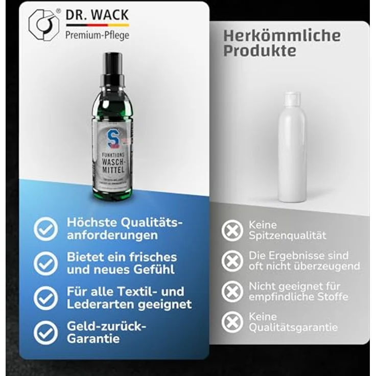 DR WACK Dr. Wack S100 Funktions-Waschmittel 300 ml Auto-Reinigungsmittel – Bild 7