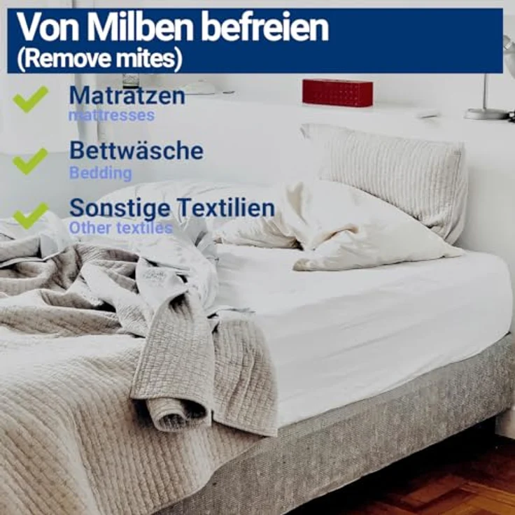 BMUT 500ml Milbenspray für Matratzen, 100% giftfrei, gegen Hausstaubmilben, geeignet für Bettwäsche und Textilien, in Deutschland hergestellt – Bild 3