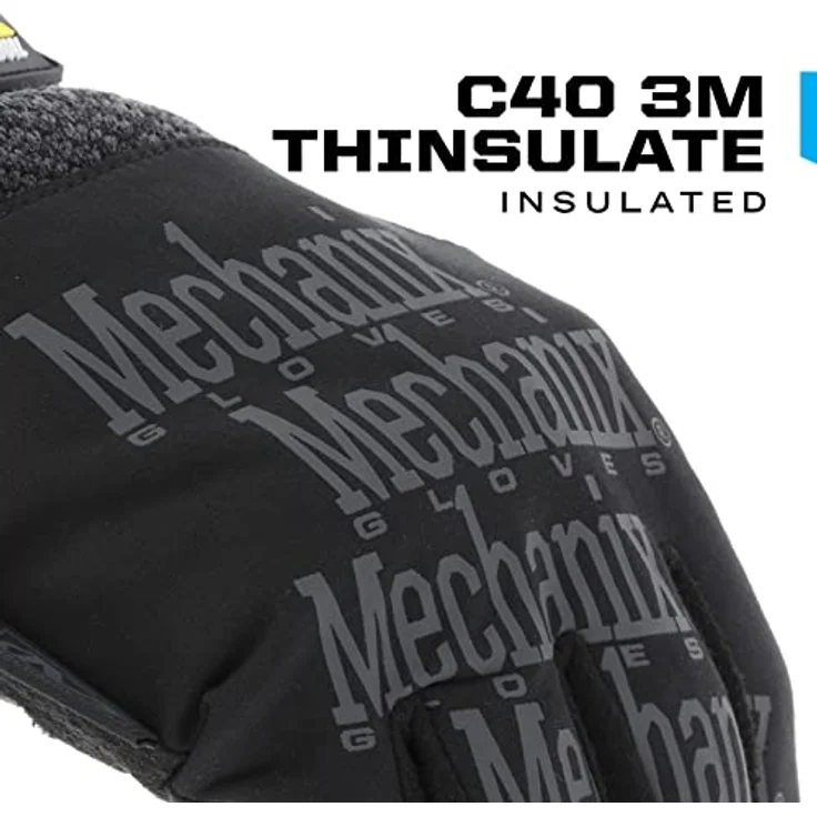 Mechanix Wear ColdWork Original Herren-Winterhandschuhe, Wasserfestes SoftShell-Material, Schwarz - M – Bild 2