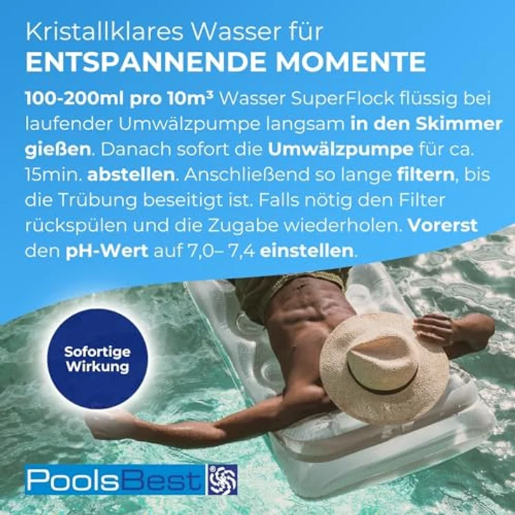 1 l - PoolsBest® Superflock flüssig – Bild 4