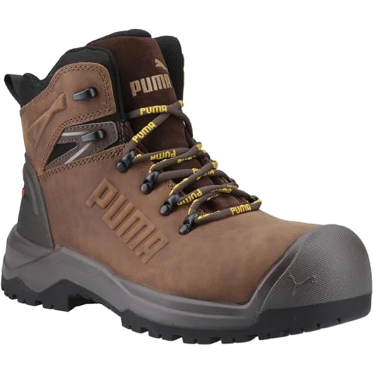 PUMA IRON HD BLK MID S3S FO LG CI SR Sicherheitsschuh, Schwarz, Schuhgröße EU 48, rutschfeste Sohle, dämpfendes Fußbett, Scuff Cap – Bild 2