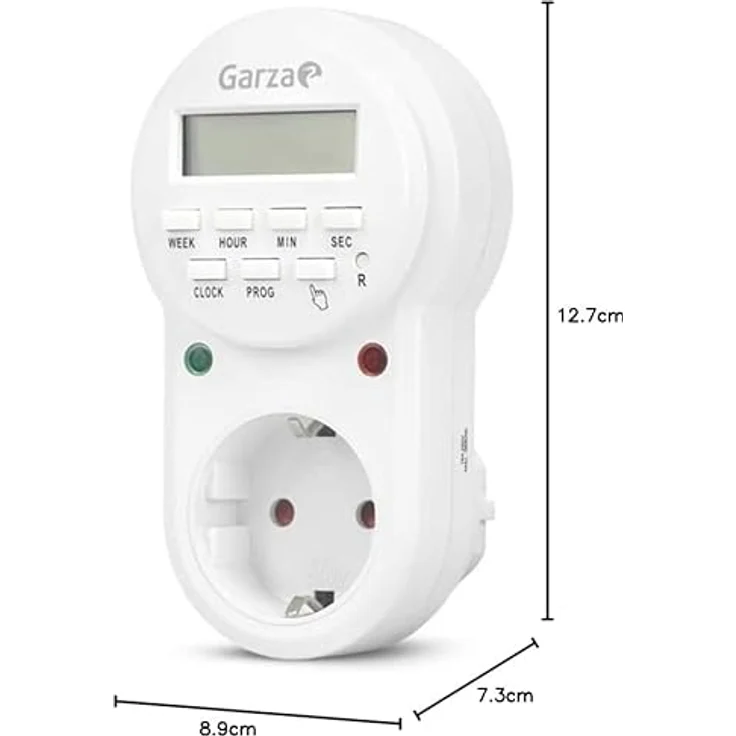 Garza 400602 programmierbarer Digital-Timer, Weiß – Bild 9
