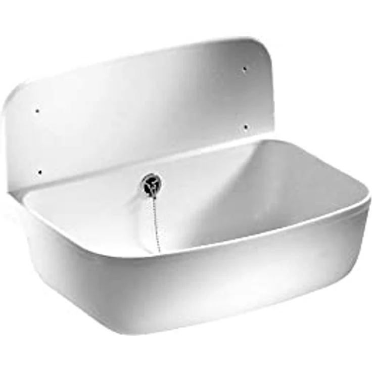 Sanit Wandausgussbecken weiß, 13,5 l Fassungsvermögen 60.001.01..0099 – Bild 2