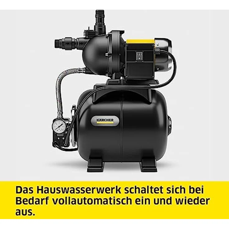 Kärcher BP 3.200 Home Hauswasserwerk, Fördermenge: 3.200 l/h, Förderhöhe: max. 36 m, Ansaughöhe: max. 8 m, Motorleistung: 600 Watt, Druck: max. 3,6 bar – Bild 3
