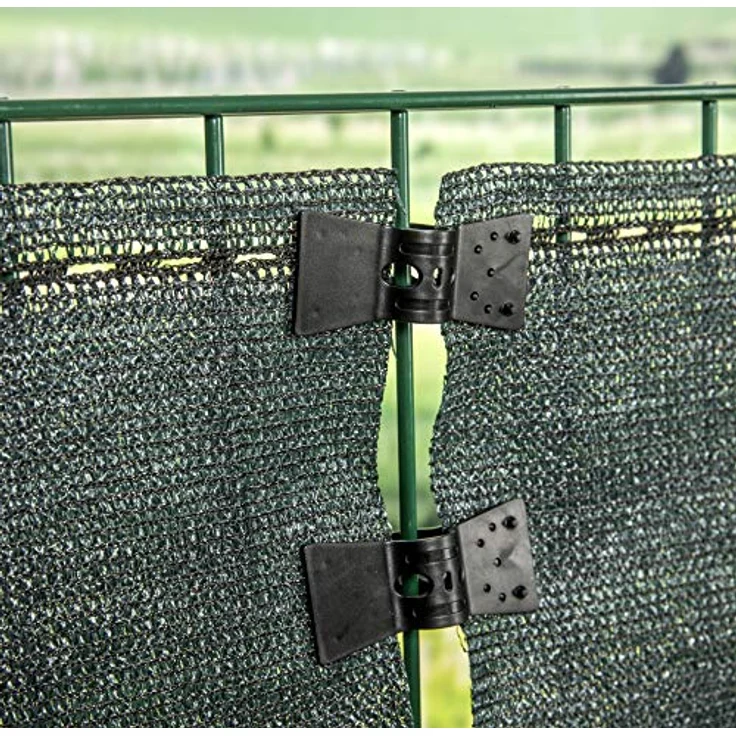 Windhager Z-Bl. Screenex CLASSIC 1,5x25m Sichtschutz, winddurchlässiges Kunststoff-Gewebe, grün, inklusive Befestigungsschnur – Bild 5