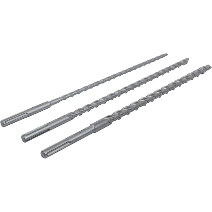 BGS Do it yourself Mauer-Durchbruch-Bohrer-Satz, 3-tlg. mit SDS-MAX-Schaft, Hartmetallspitzen, Durchmesser 16/20/26 mm, Länge 600 mm – Bild 2