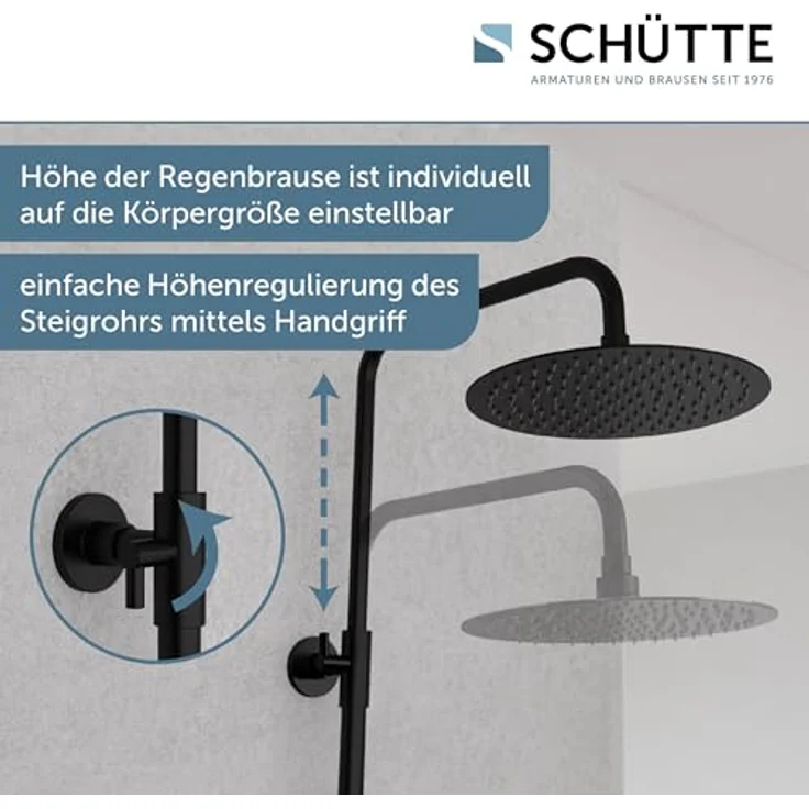 Schütte Brausegarnitur AQUADUCT, Höhe 120 cm, Antikalk, wassersparend - Preisvergleich – Bild 5