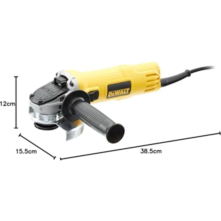 DeWalt Winkelschleifer (800 W, 115 mm Scheiben-Ã¸, Leerlaufdrehzahl 11.800 min-1, Sanftanlauf, für alle Standard-Trenn,- Schleif- und Schrupparbeiten, inkl. Schutzhaube und Zusatzhandgriff) DWE4056 – Bild 6