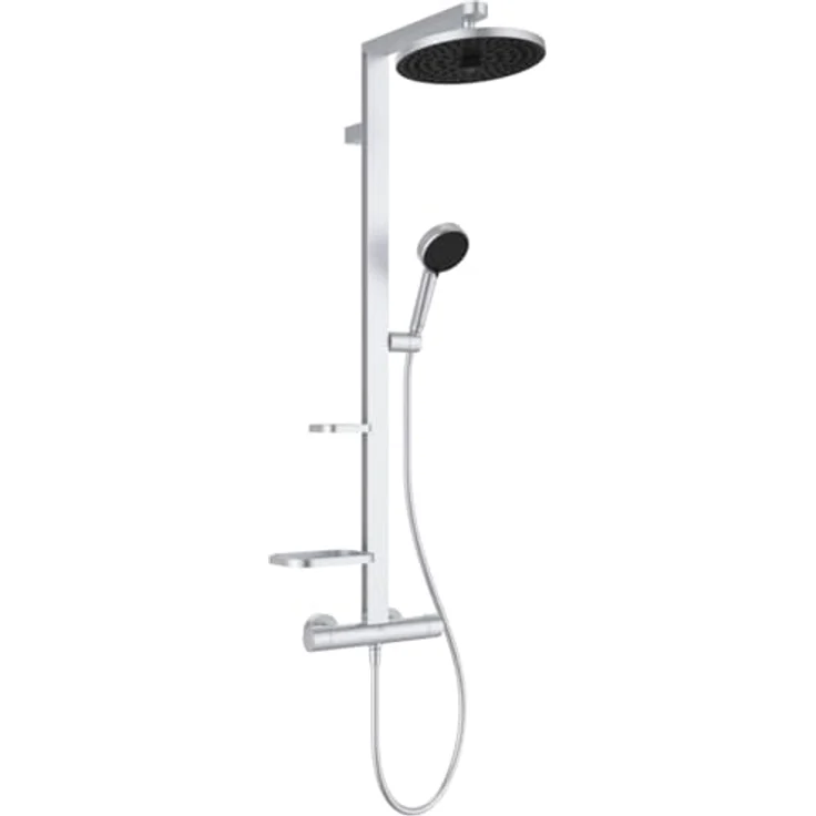 Ideal Standard Duschsystem Ceratherm Alu+, Multifunktionsbrause mit Thermostatkartusche, nachhaltiges Aluminium Design, Höhe 111,30 cm – Bild 2