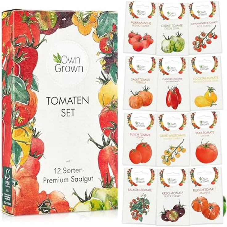 Tomaten Samen Set Mit 12 Sorten Tomatensamen Für Garten Und Balkon Tomaten – Bild 2