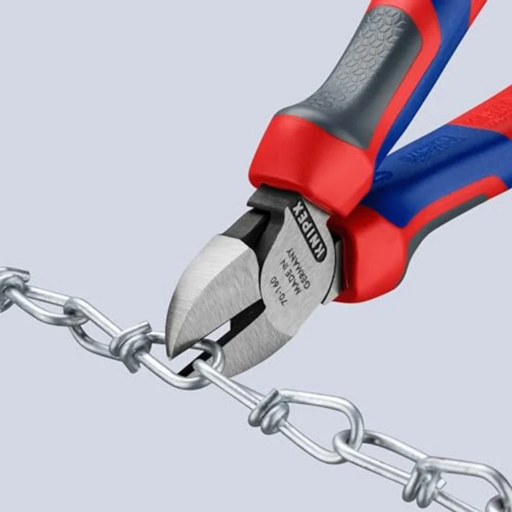 KNIPEX 70 02 160 SB Seitenschneider schwarz atramentiert mit Mehrkomponenten-Hüllen 160 mm (in SB-Verpackung) – Bild 4