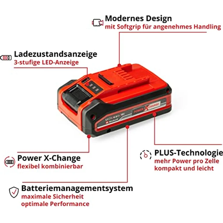 Einhell 18V Akku 4Ah Power-X-Change Plus 4511553 – Bild 3
