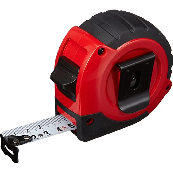 Bayerische Maß-Industrie Arno Keller GmbH Taschenrollbandmaß twoComp L. 8m x 25mm, ABS-Gehäuse, automatische Rücklaufmechanik, EG II Genauigkeit, inkl. Gürtelclip – Bild 2