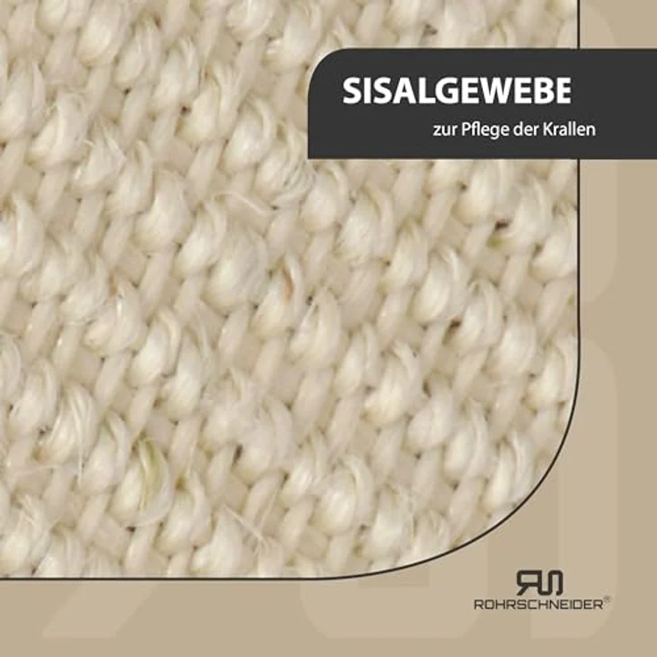 Rohrschneider Kratzbaum Marley | Katzenbaum mit Katzenhöhlen und Katzenkuschelnest| Sisal und Plüsch | 50 x 50 x 150 cm (Braun) – Bild 5