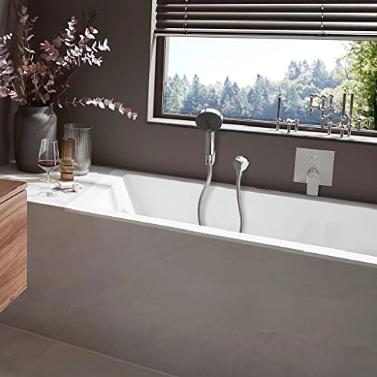 hansgrohe Pulsify Select S Duschset 105, Handbrause mit 3 Strahlarten, EcoSmart Technologie, Chromoberfläche, 6.9 l/min – Bild 8