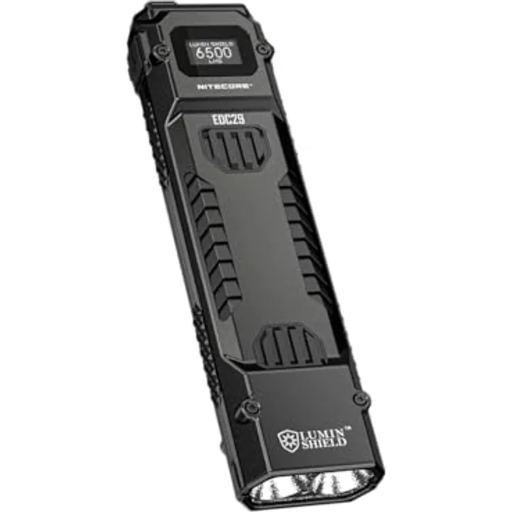 Nitecore Taschenlampe EDC29 Luminblade - taktische Taschenlampe, USB-aufladbare LED-Taschenlampe, extrem helle 6500 Lumen, bis zu 61 Stunden Laufzeit