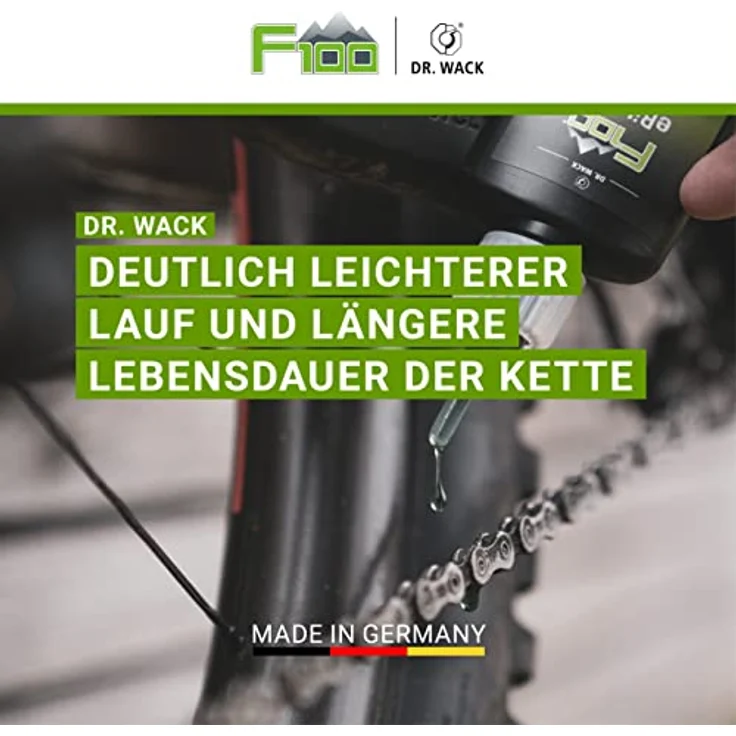 Dr. Wack 2831 - F100 eBike-Öl – Tropfflasche I 50 ml I Premium Fahrrad Ketten- & Kontaktöl für weniger Reibung & Verschleiß I Kettenöl für E-Bike I Hochwertige Fahrradpflege – Made in Germany – Bild 3