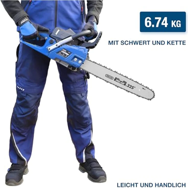 HYUNDAI CS4618G Benzin-Kettensäge, 45 cm/18" Oregon Schwert, 2.3 PS, Hubraum 45.02 cm³, inkl. Werkzeugset – Bild 4