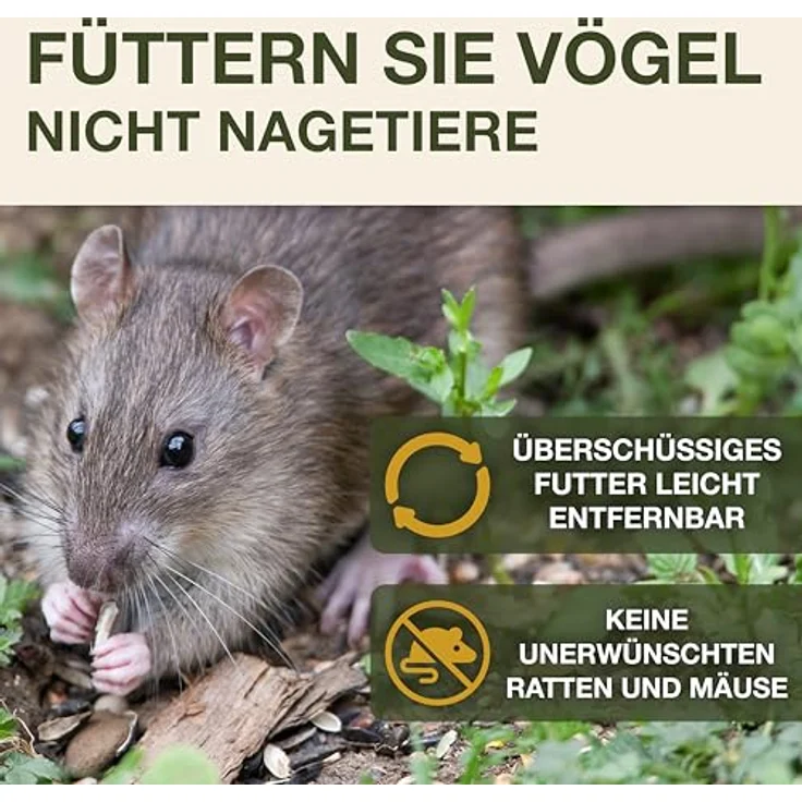 SWISSINNO Vogelfutterhaus zum Aufhängen – Lucerne SMART Birds - Meisenknödelhalter mit Auffangschale - Rattensicher - Futterstation für 7 Meisenknödel - Hellblau – Bild 2
