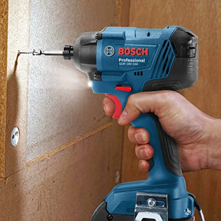 Bosch Professional 18V System Akku Drehschlagschrauber GDR 18V-160 (max. Drehmoment: 160 Nm, Schrauben M6 - M14, 1-4''-Innensechskant, ohne Akkus und Ladegerät, in L-Boxx) – Bild 5