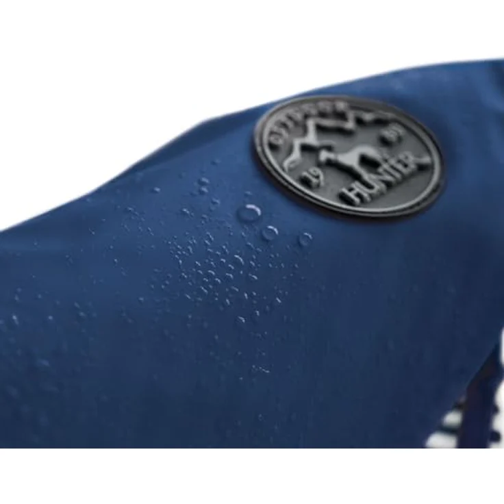 HUNTER Mantel Milford Regenmantel für Hunde, 65 Polyester blau, mit Halskragen und individuell einstellbarem Bauchgurt – Bild 3