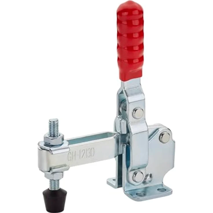 So-tech Kniehebelspanner Kniehebelklemme mit Haltekraft bis zu 227 kg, 100° Balkenwinkel, roter Griff – Bild 2