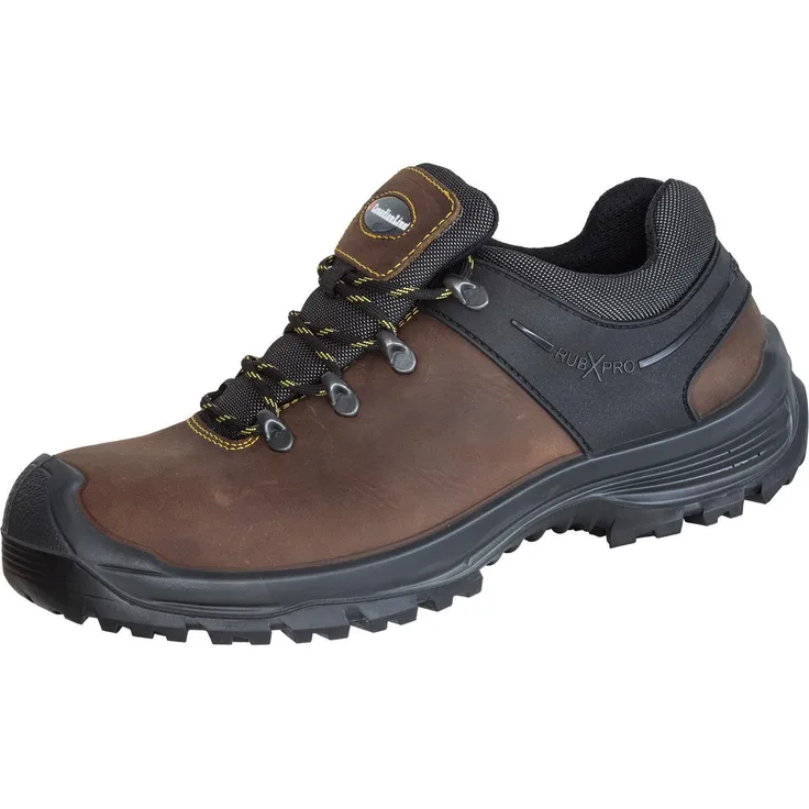Arnold Potthoff CanadianLine Bob S3 Sicherheitsschuhe, brown, mit Kunststoff-Zehenschutz und antistatischer PU-Sohle, Gr. 45