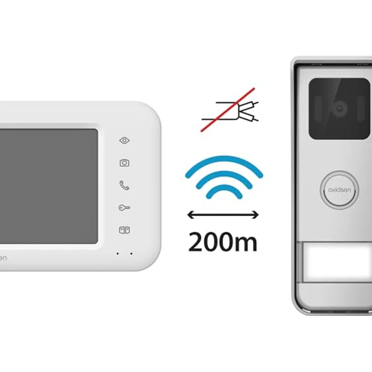 Extel Elia Solar Wave, Video-Türsprechanlage 7 Zoll Touchscreen mit 2 Draht-Technik, grau, inkl. Solarenergie und App-Steuerung – Bild 6