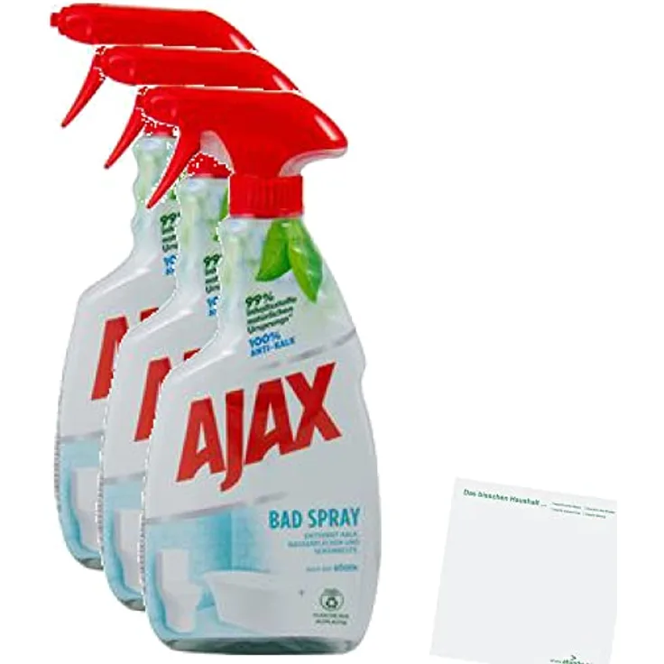 AJAX Bad Spray 3er Pack (3x500ml Flasche) + usy Block