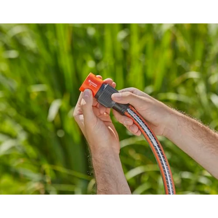 GARDENA Profi-System-Schlauchstück: Schlauchanfang mit Schnellkupplung, Klemmmutter für hohe Haltkraft, geeignet für 19 mm (3-4 Zoll)-Schläuche (2817-20) Bewässerungszubehör – Bild 5