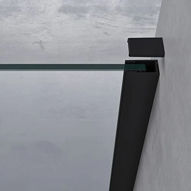 doporro Walk-In Duschwand Bremen, 110x200 cm, 8mm ESG-Sicherheitsglas mit Milchglas-Streifen und Nano-Beschichtung – Bild 5