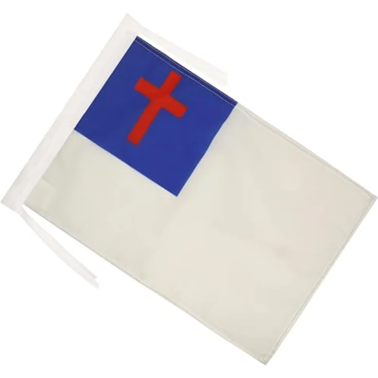 AZ FLAG - Christliche Flagge 45x30 cm mit Kordel, Polyester 100D, verstärkte Ecken – Bild 2