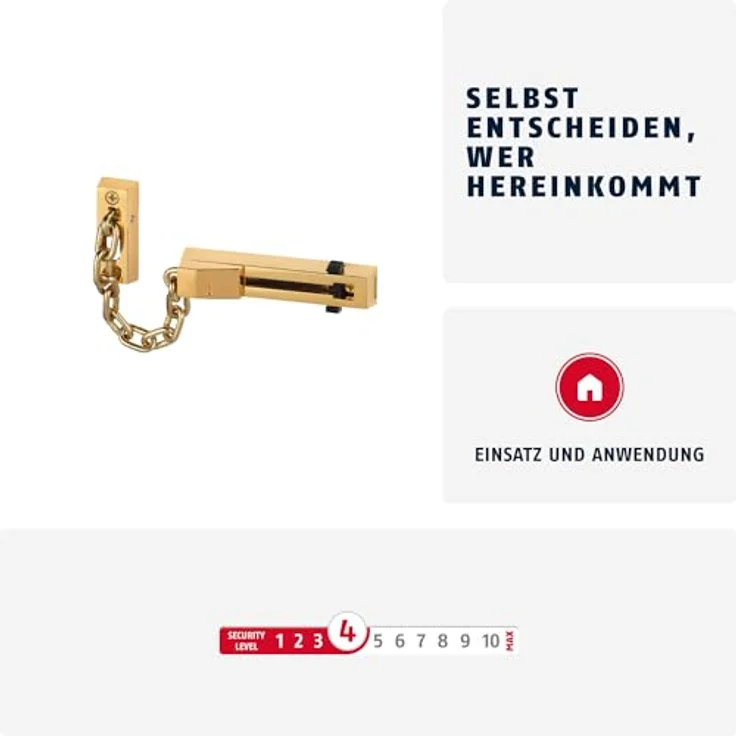 ABUS SICH Sicherheitstürkette SK 66 M Tuerkette M-messing 66m – Bild 3