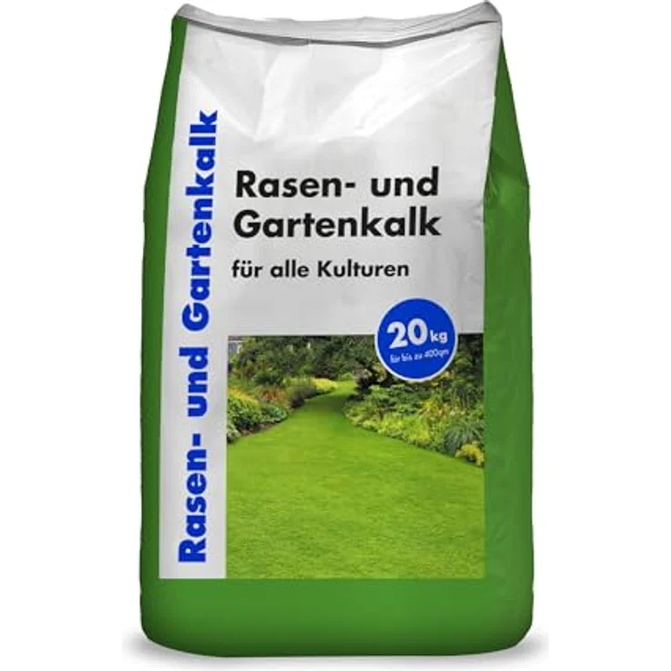 Hamann Rasen- und Gartenkalk 20 kg Streudünger fest, hohe Löslichkeit, nachhaltig, 400m² – Bild 2