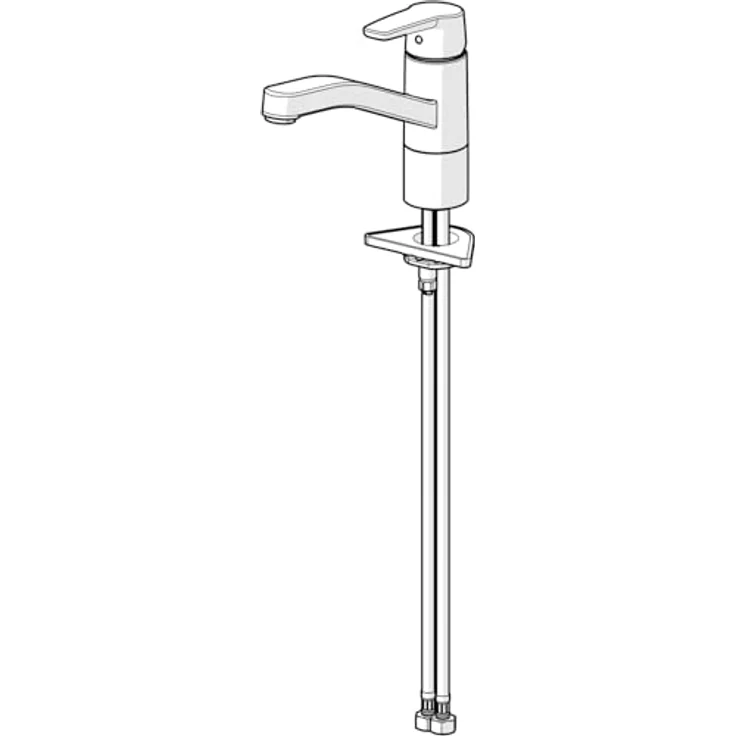 HANSA Hanspolo Spültisch-Einhand-Einlochbatterie, 216 mm Ausladung, 120° schwenkbar, 12 l/min Durchflussmenge – Bild 4