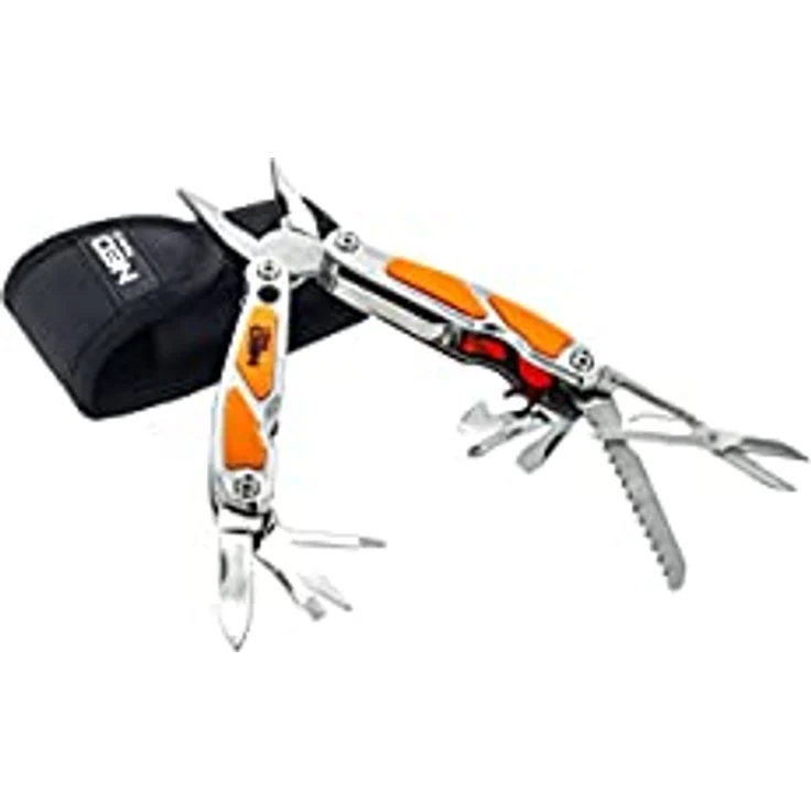 NEO TOOLS Mini-Mehrzweckwerkzeug mit LED, 12 Teile, Aluminium-Griffe, 150mm Gesamtlänge – Bild 4