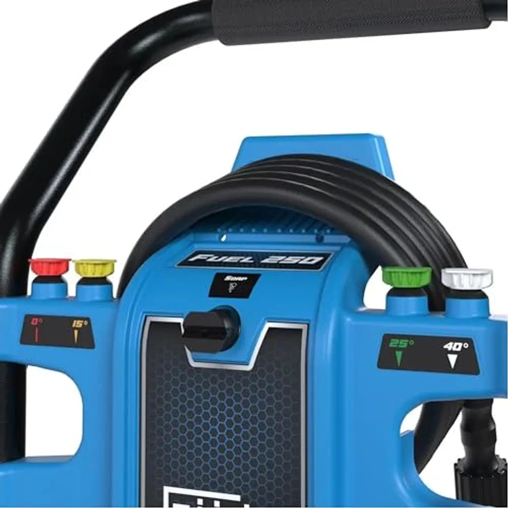 Güde Fuel 250 Benzin-Hochdruckreiniger 234 bar, 5,9 PS, mobil, 9 m Schlauch, Düsen-Set, für Baustelle & Landwirtschaft – Bild 7