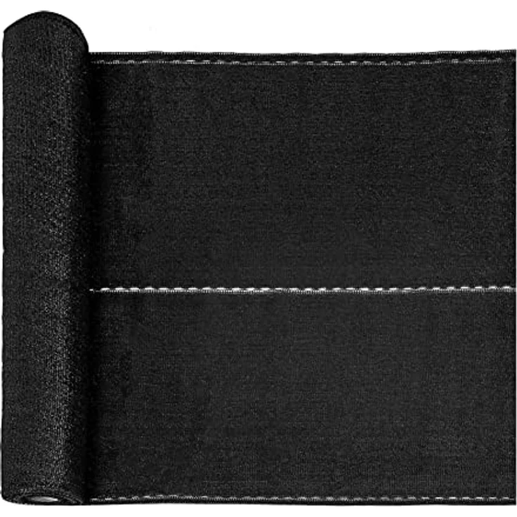 Sichtschutz Zaunblende Tennisblende Zaun HDPE Netz Schattiergewebe Windschutz Anthrazit 1,2 x 10 m – Bild 2